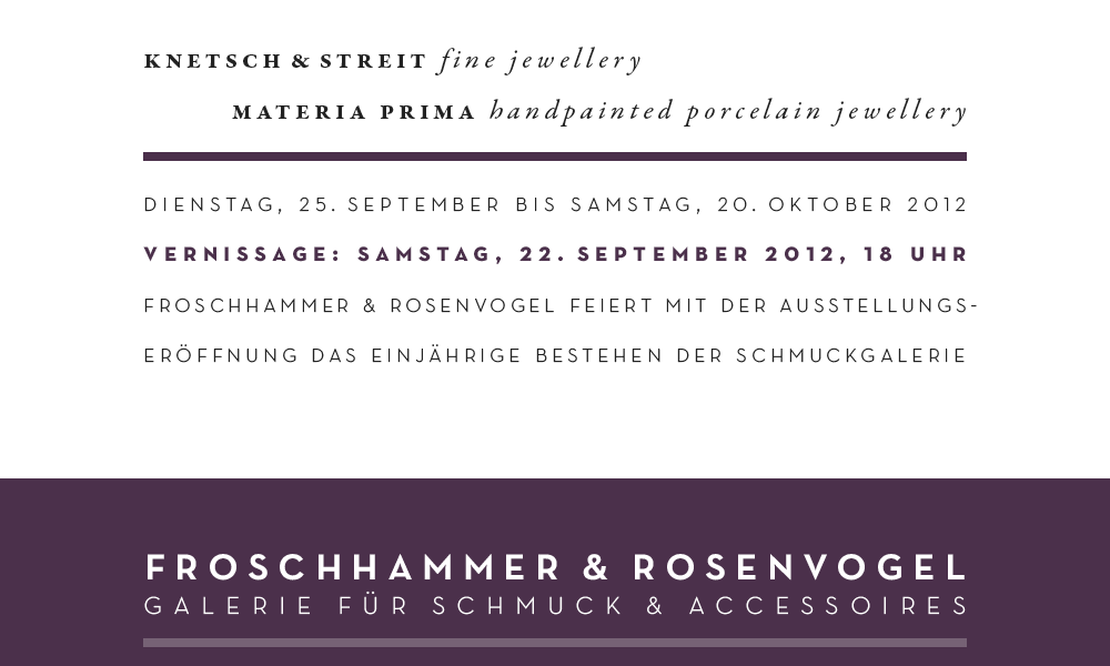 Rosenvogel & Froschhammer Flyer